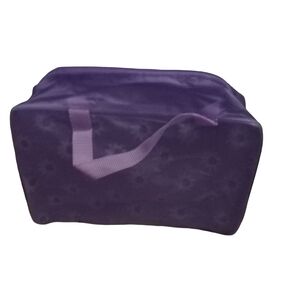 Purple Floral Make Up Bag